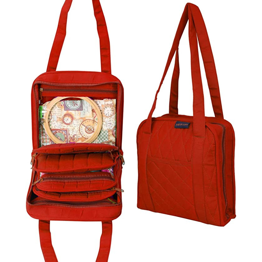 CA140R-Oval Jewellery / Makeup / Craft Organiser Portable Bag-Yazzii Craft Organisers