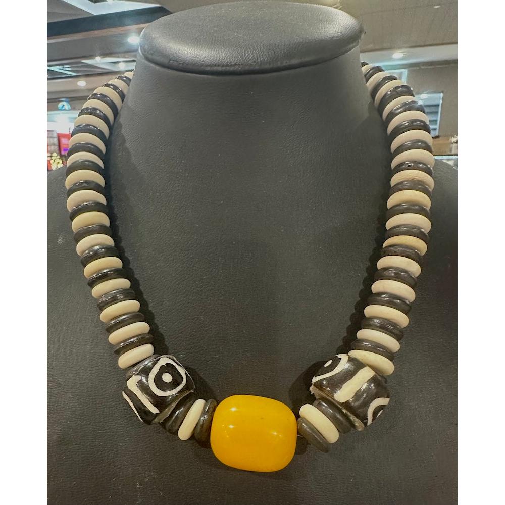 Yellow Beaded Necklace