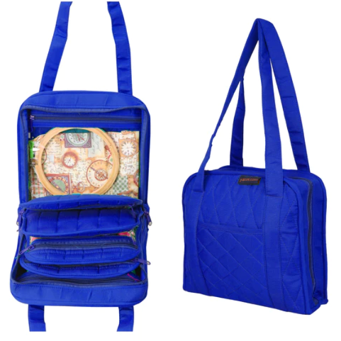 CA140RB-Oval Jewellery / Makeup / Craft Organiser Portable Bag-Yazzii Craft Organisers