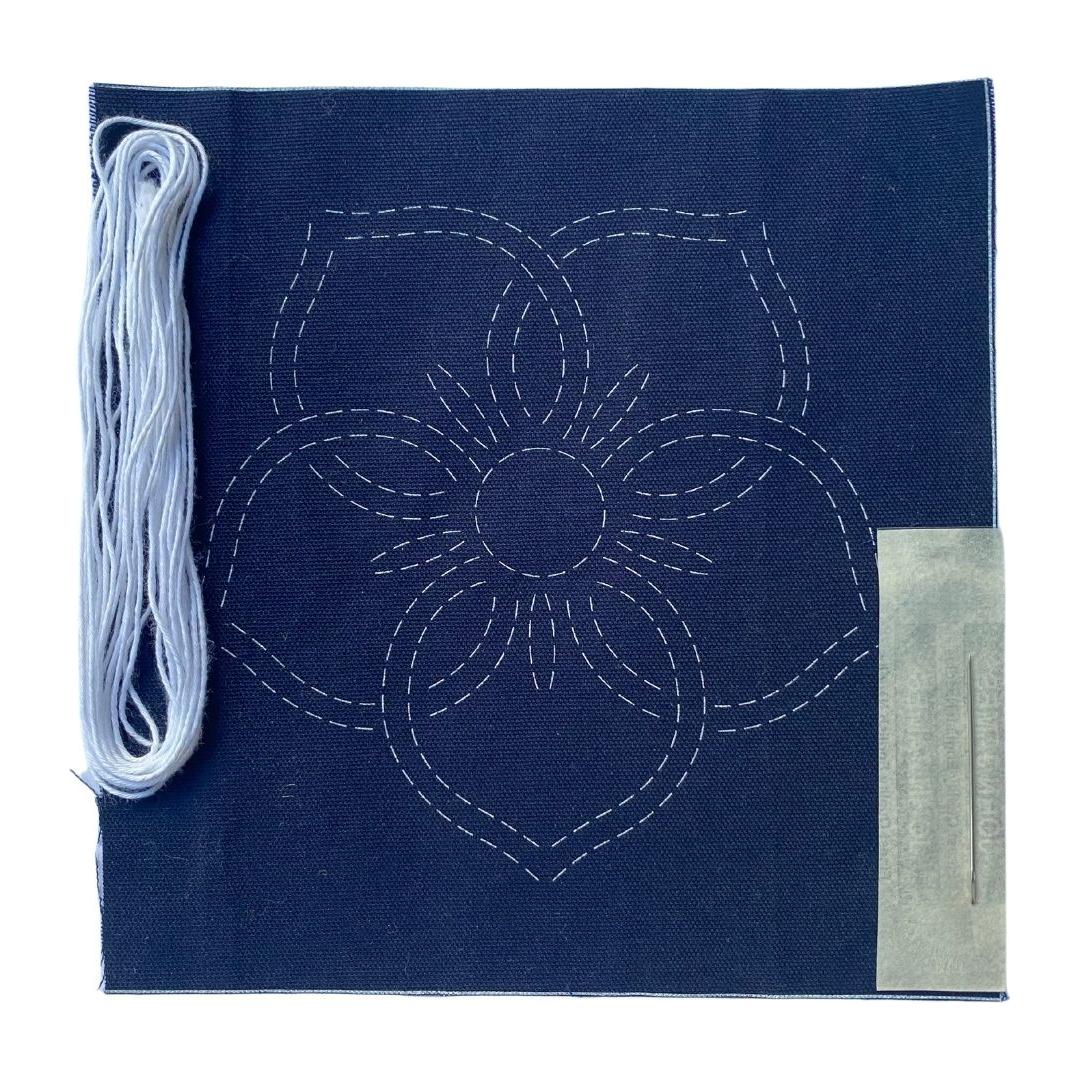 honey delight sashiko kit navy
