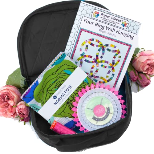 -Oval Sewing Box - Portable & Multipurpose Storage Bag Organiser-Yazzii Craft Organisers