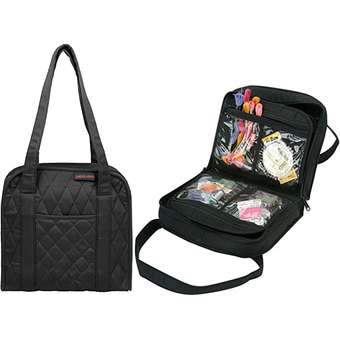 CA140B-Oval Jewellery / Makeup / Craft Organiser Portable Bag-Yazzii Craft Organisers