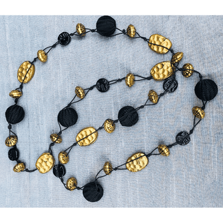Black and Gold Necklace (YN-009)