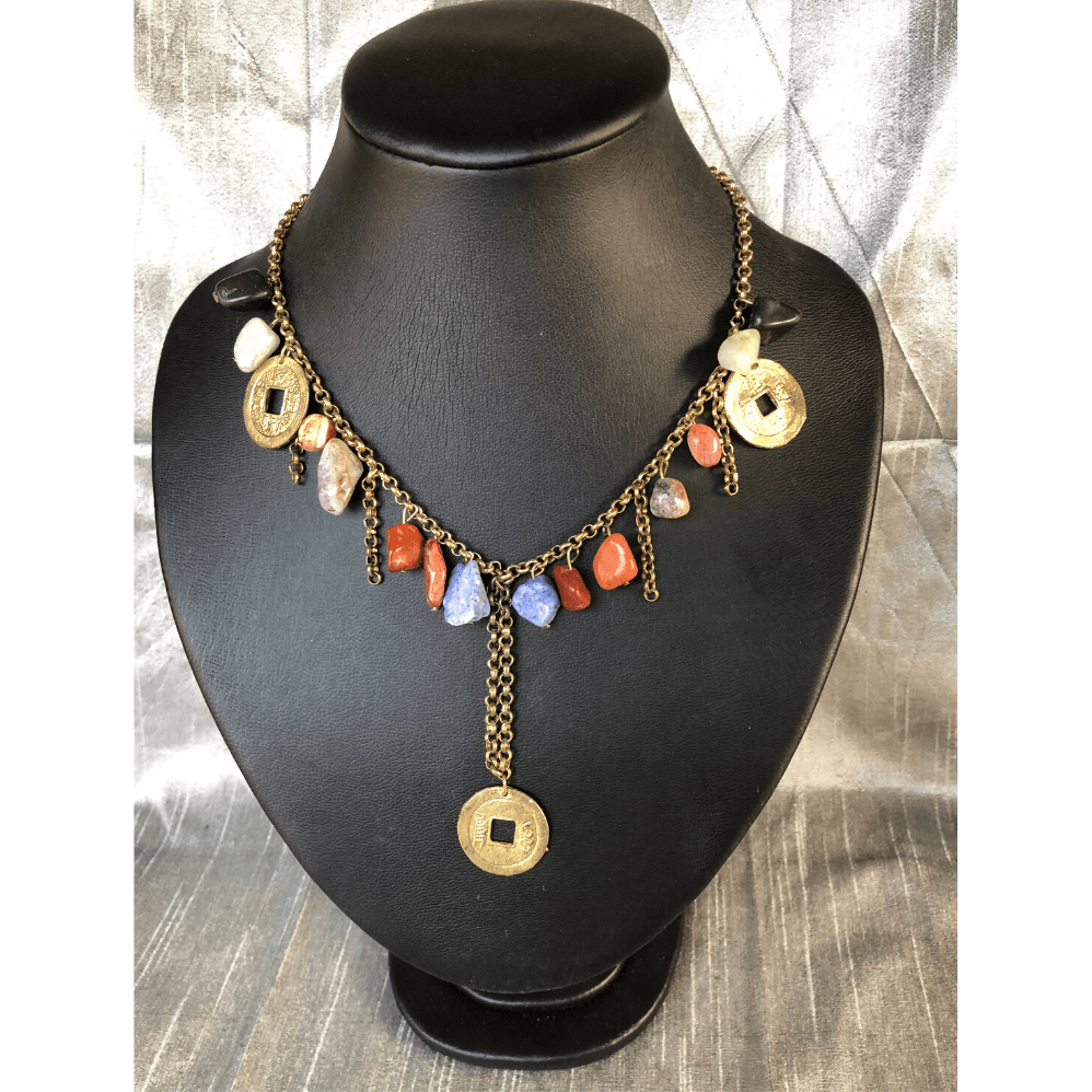 Multi Coloured Rock Necklace