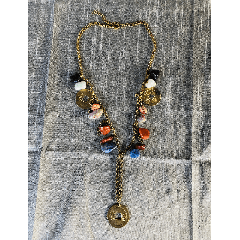 Multi Coloured Rock Necklace