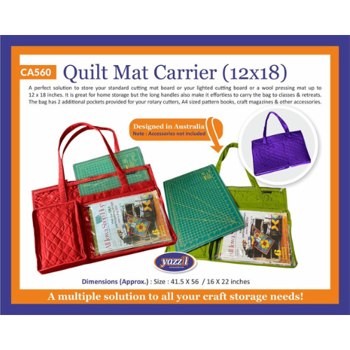 -Quilt Mat Carrier (12x18)-Yazzii Craft Organisers
