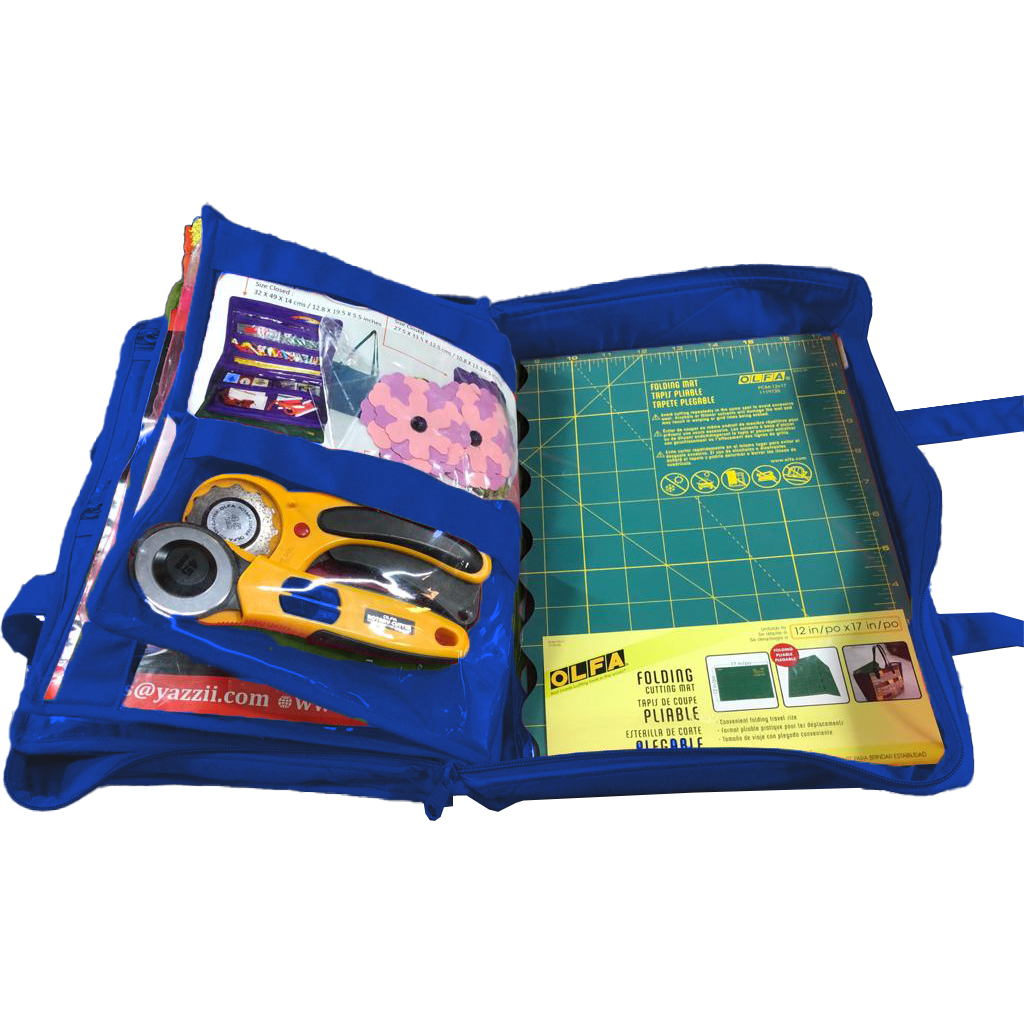 Quilter’s Project Bag with 19 Pockets - Storage Craft Bag Organiser