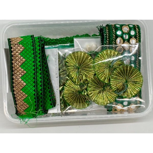 Green Grab & Go Craft Embellishment Box