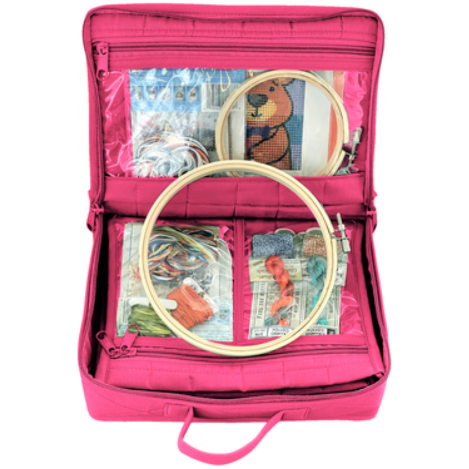 '-Original Mini Craft / Jewellery / Makeup Portable Organiser Bag (Large)-Yazzii Craft Organisers