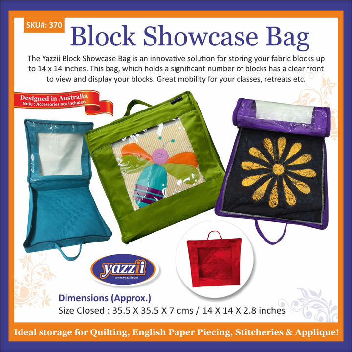 '-Yazzii Quilt Block Showcase Bag - Portable Storage Organiser-Yazzii Craft Organisers