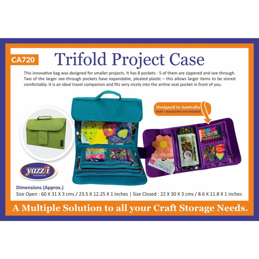 '-Trifold Project Case-Yazzii Craft Organisers