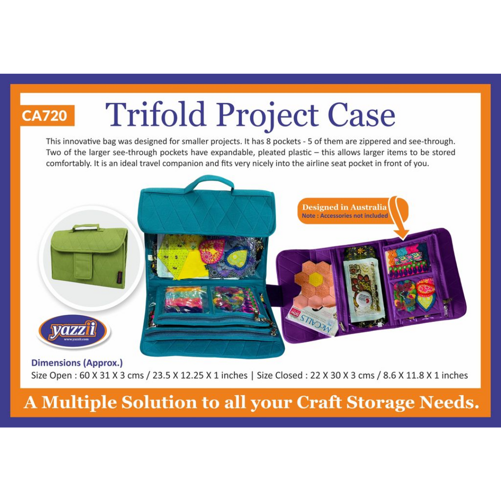 -Trifold Project Case-Yazzii Craft Organisers