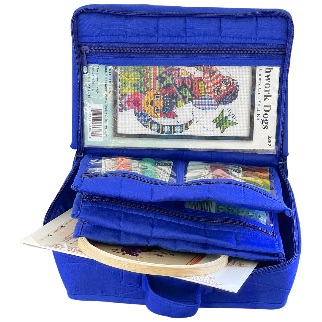 CA14RB-Original Mini Craft / Jewellery / Makeup Portable Organiser Bag (Large)-Yazzii Craft Organisers