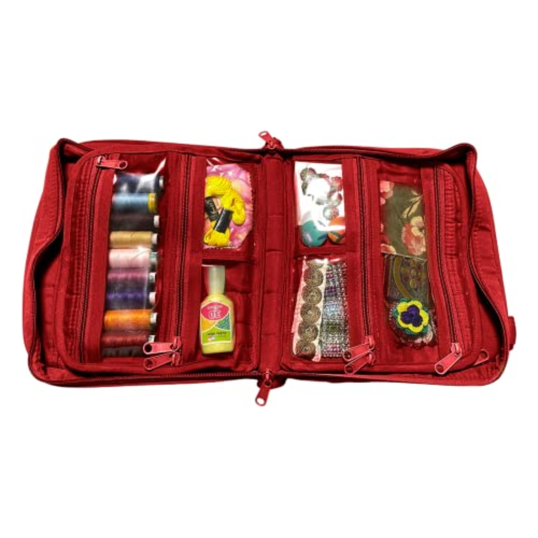 -Oval Jewellery / Makeup / Craft Organiser Portable Bag-Yazzii Craft Organisers