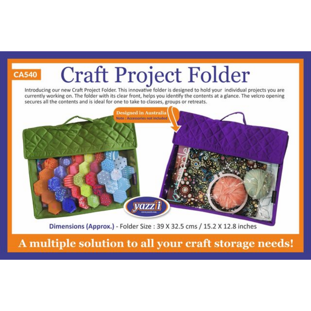-Craft Project Folder - Arts & Crafts Storage Bag Organiser-Yazzii Craft Organisers