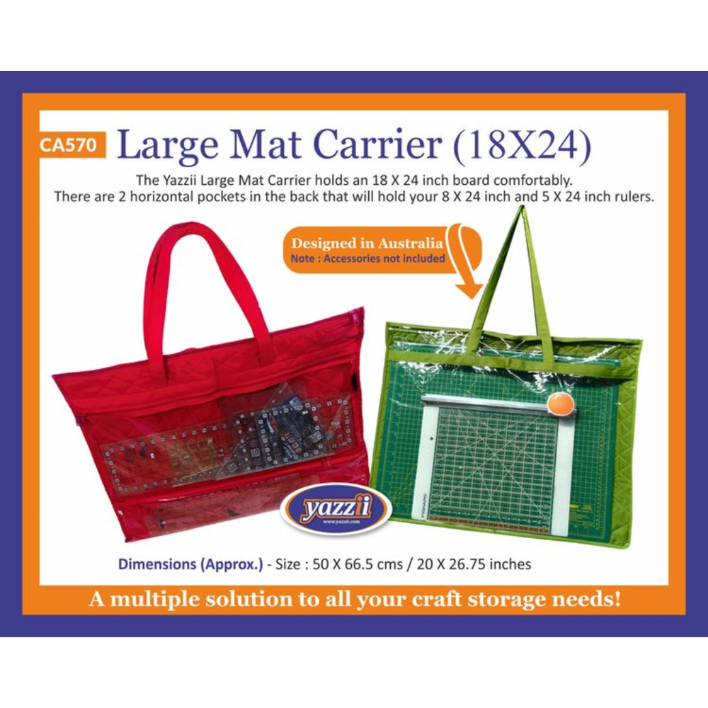 Cutting Mat Carry Bag | Yazzii Craft Bags - Australia & International –  Yazzii Craft Organisers & Travel Bags