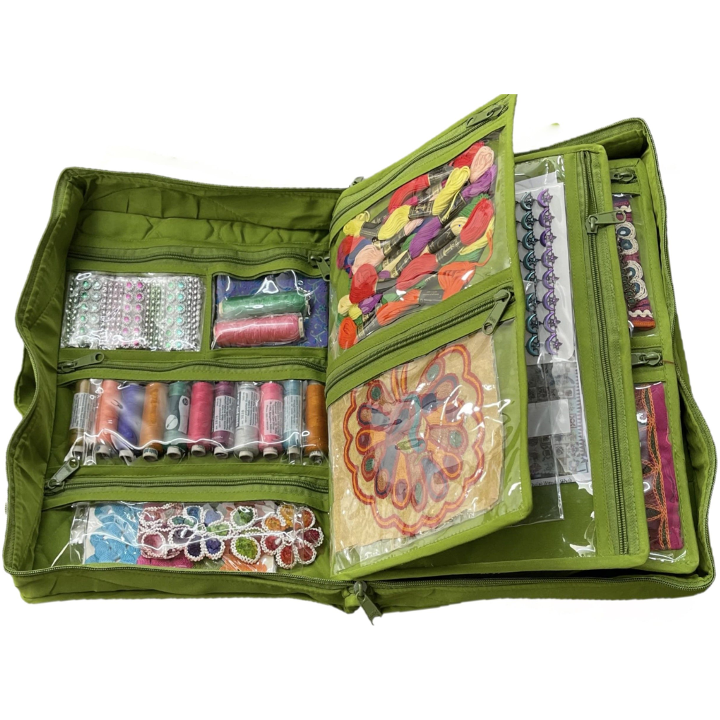 '-Quilter’s Project Bag with 19 Pockets - Storage Craft Bag Organiser-Yazzii Craft Organisers