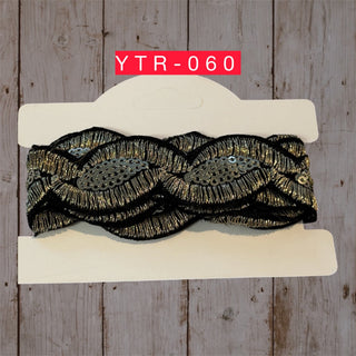 Braided Ribbon Trim Black (YTR-060)