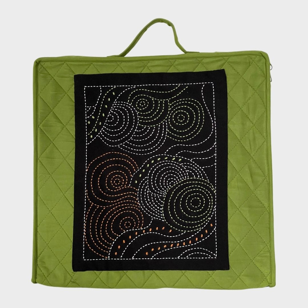 -Quilt Block Showcase Bag & Indigenous Inspired Sashiko Panel-Yazzii Craft Organisers