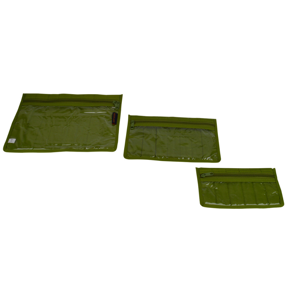 craft notions pouch set green