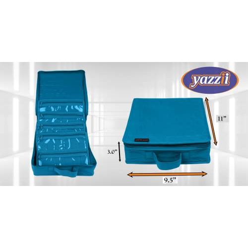 -Yazzii Craft Box with Fabric Top - Portable Organizer-Yazzii Craft Organisers