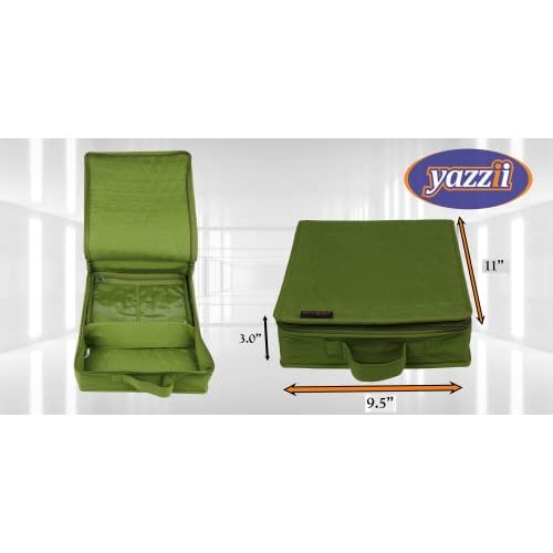 -Yazzii Craft Box with Fabric Top - Portable Organizer-Yazzii Craft Organisers