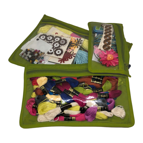 '-Craft Notions Pouch Set (3PC) Sorting & Organising-Yazzii Craft Organisers