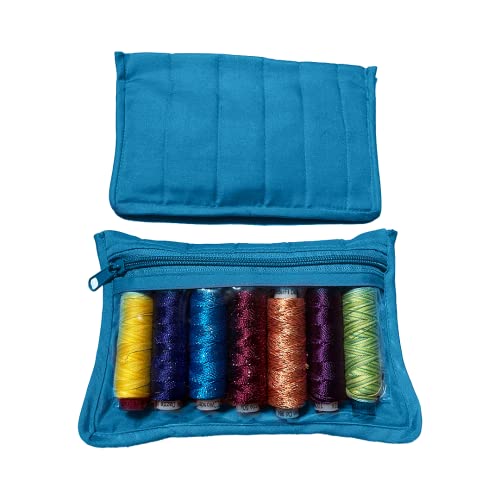 Sewing & Craft Notions Portable Pouch Set (2PC) (CA420)-Craft Organization-Bag, Crafts, Embroidery, Floss, Multipurpose, Needles, Needlework, Organizer, Papercraft & Beading, Patchwork, Portable, Set, Sewing Notions Pouch, Sewing Supplies, Storage, Storage Bag, Thread, Yazzii-Yazzii Craft Organizers and Bags
