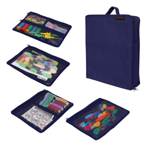 CA474N-Yazzii Craft Box with Fabric Top - Portable Organizer-Yazzii Craft Organisers