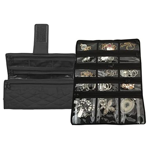 CA750B-Sewing Machine Feet / Jewellery Roll Organiser Bag-Yazzii Craft Organisers