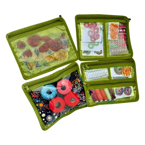 -Yazzii Craft Box with Fabric Top - Portable Organizer-Yazzii Craft Organisers