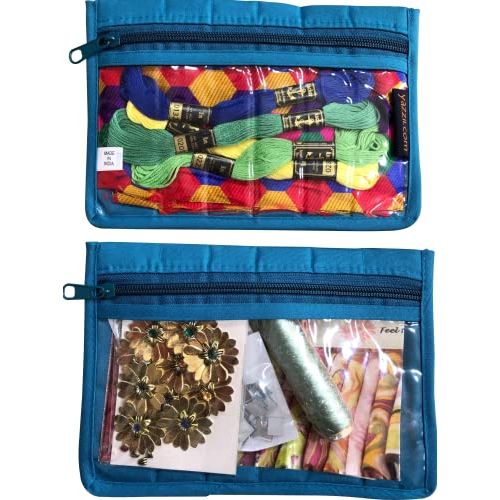 CA420A-Sewing & Craft Notions Portable Pouch Set (2PC)-Yazzii Craft Organisers