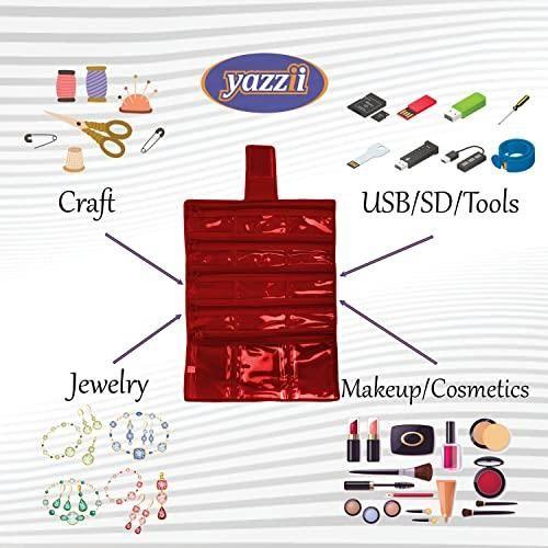 '-Sewing Machine Feet / Jewellery Roll Organiser Bag-Yazzii Craft Organisers