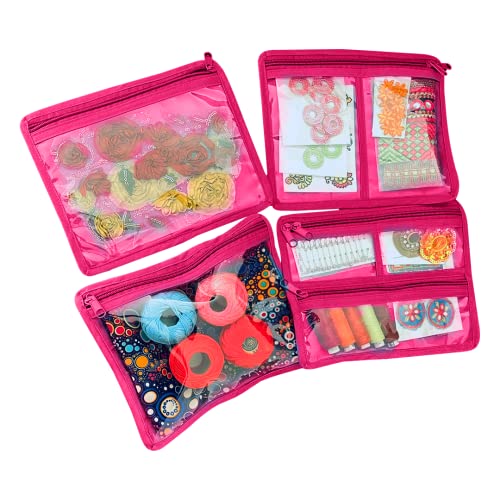 -Yazzii Craft Box with Fabric Top - Portable Organizer-Yazzii Craft Organisers