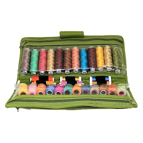 Thread Organiser - Portable & Multipurpose (CA625)-Thread & Yarn Organisers-Bag, Cosmetics, Crafts, Embroidery, Embroidery Floss, Jewelry, Medication, Multipurpose, Organiser, Portable, Portable & Multipurpose, Retreats, Sewing Supplies, Sewing Thread Holder, Spools, Storage, Storage Bag, Thread Organiser, Toiletries, Tote, Travel, Yazzii-Yazzii Craft Organisers and Bags