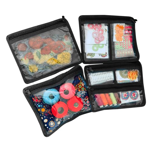 -Yazzii Craft Box with Fabric Top - Portable Organizer-Yazzii Craft Organisers