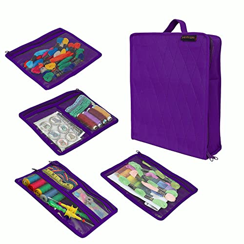 CA474P-Yazzii Craft Box with Fabric Top - Portable Organizer-Yazzii Craft Organisers