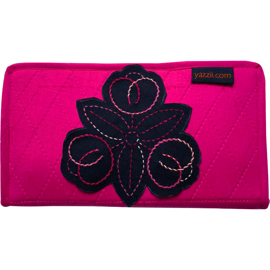 fuchsia compact craft organiser with sashiko