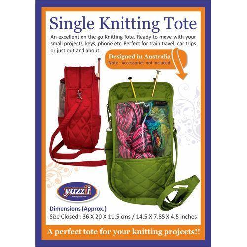 -Single Knitting Travel Bag & Organiser, Yarn Tote-Yazzii Craft Organisers