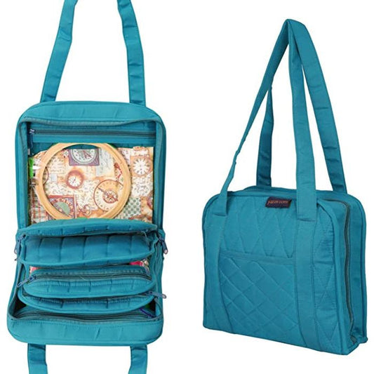 Oval Jewellery / Makeup / Craft Organiser Portable Bag