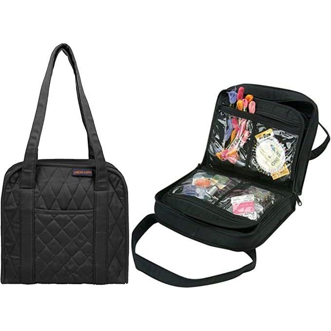 CA140B-Oval Jewellery / Makeup / Craft Organiser Portable Bag-Yazzii Craft Organisers