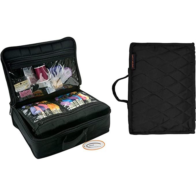 CA14B-Original Mini Craft / Jewellery / Makeup Portable Organiser Bag (Large)-Yazzii Craft Organisers