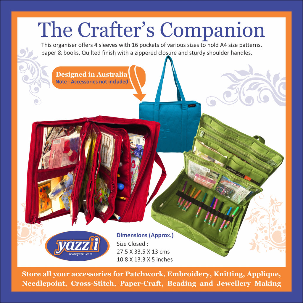 -The Crafters Companion & Indigenous Inspired Sashiko Panel-Yazzii Craft Organisers