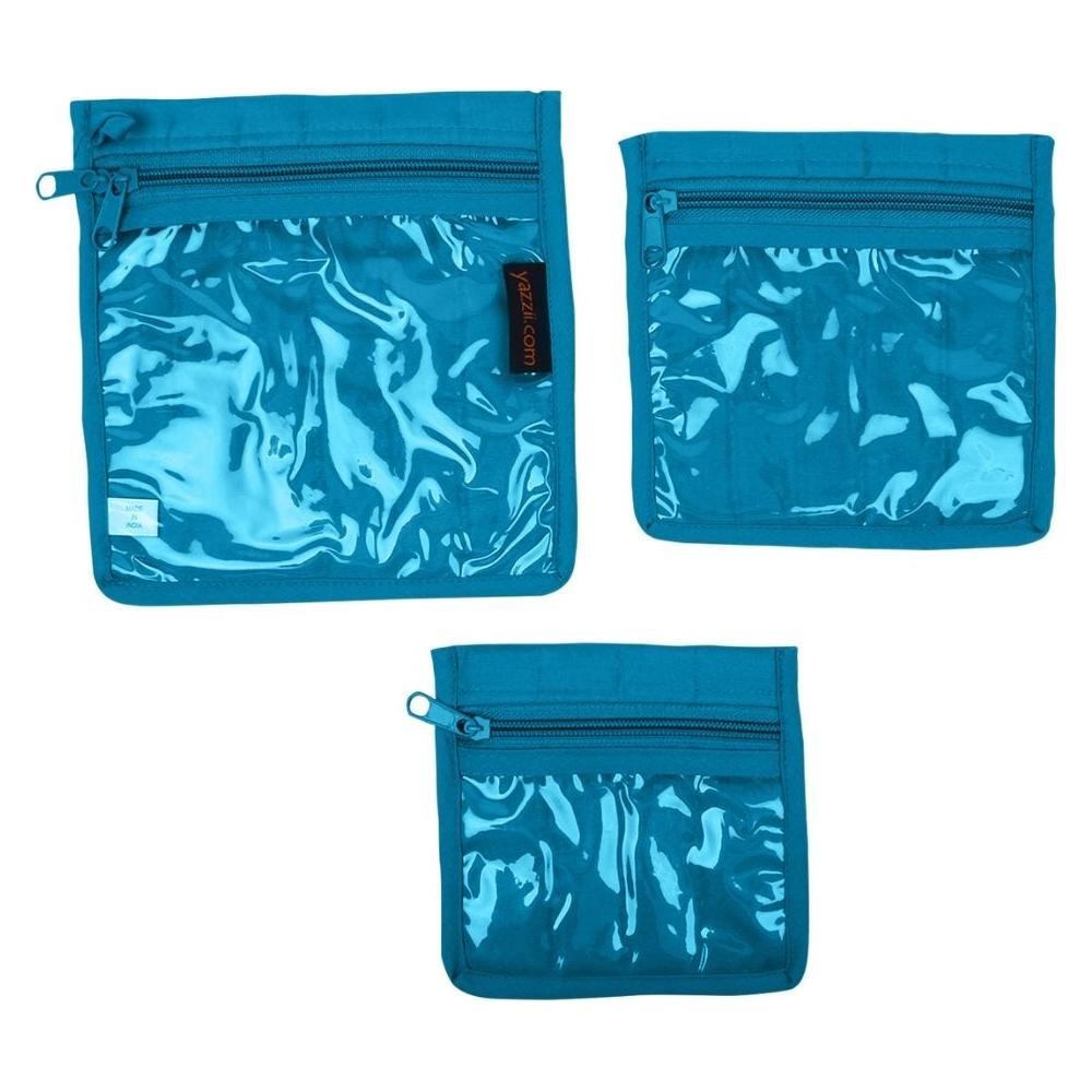 CA405A-Small Craft / Notions / Travel Pouch Set (3pc)-Yazzii Craft Organisers