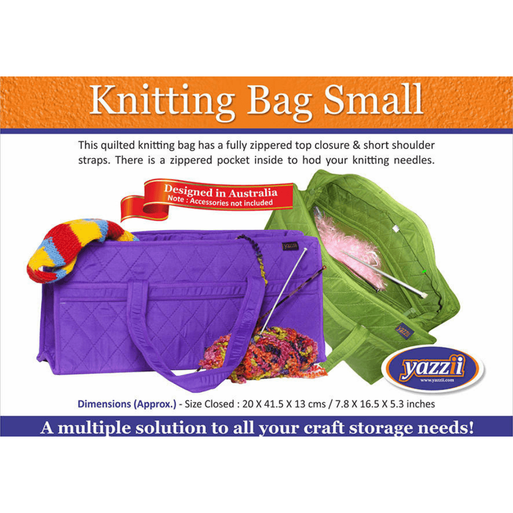 knitting project bag promo