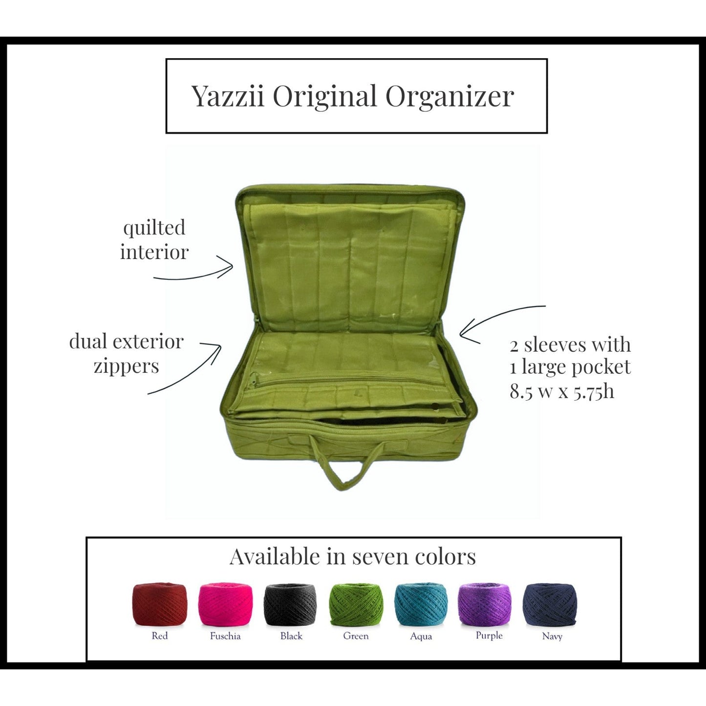 '-Original Mini Craft / Jewellery / Makeup Portable Organiser Bag (Large)-Yazzii Craft Organisers