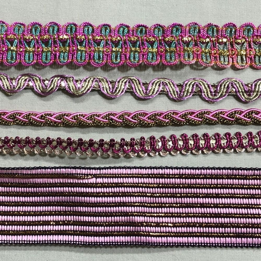 TR5x1m-Pink-Trim Set - 5metres (ASC SPECIAL - 5 PACKS FOR $50)-Yazzii Craft Organisers