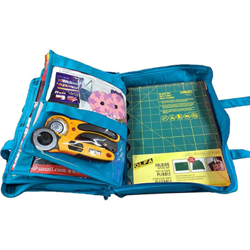 CA880A-Quilter’s Project Bag with 19 Pockets - Storage Craft Bag Organiser-Yazzii Craft Organisers
