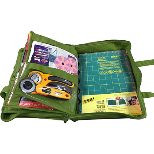 CA880G-Quilter’s Project Bag with 19 Pockets - Storage Craft Bag Organiser-Yazzii Craft Organisers