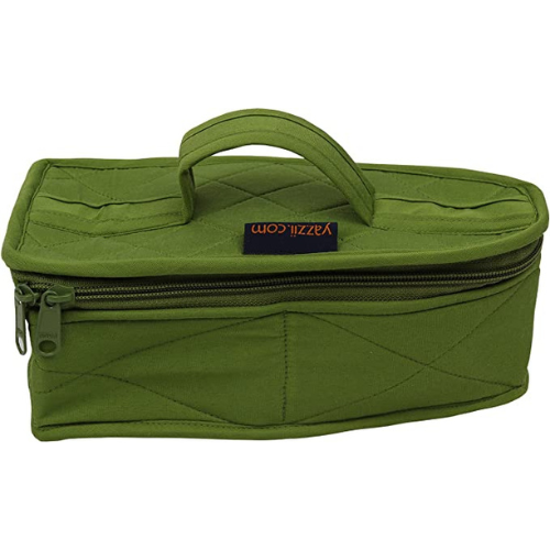 CA580G-Green-Mini Iron Storage Case - Travel Iron Protective Cover-Yazzii Craft Organisers